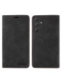 Калъф от еко кожа тип портмоне с RFID  блокираща технология за Samsung Galaxy A55 - черен