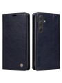 Калъф от еко кожа тип портмоне за Samsung Galaxy A55 - син