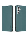 Калъф от еко кожа тип портмоне за Samsung Galaxy A55 - зелен
