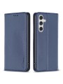 Калъф от еко кожа тип портмоне за Samsung Galaxy A55 - син