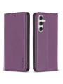 Калъф от еко кожа тип портмоне за Samsung Galaxy A55 - лилав