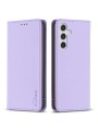 Калъф от еко кожа тип портмоне за Samsung Galaxy A55 - лилав