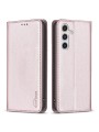 Калъф от еко кожа тип портмоне за Samsung Galaxy A55 - розов