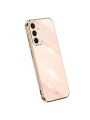 Предпазен удароустойчив гръб с галванизирана рамка за Samsung Galaxy A56 - розов