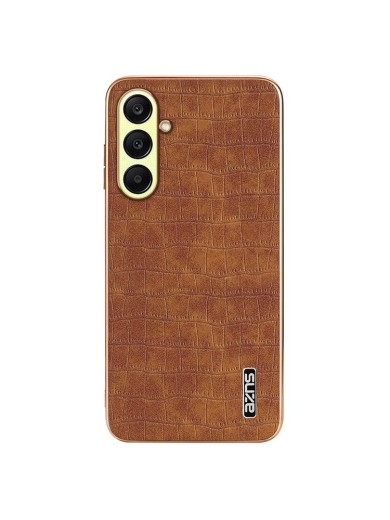 Предпазен гръб от еко кожа за Samsung Galaxy A56 - кафяв Предпазен гръб от еко кожа за Samsung Galaxy A56 - кафяв