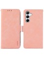 Калъф от еко кожа тип портмоне с RFID блокиране за Samsung Galaxy A56 - розов