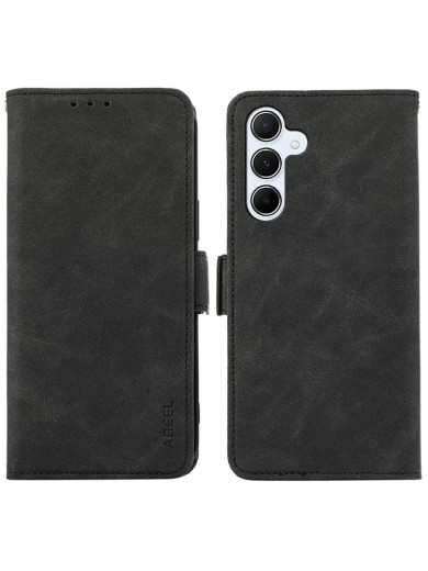 Калъф от еко кожа тип портмоне с RFID блокиране за Samsung Galaxy A56 - черен Калъф от еко кожа тип портмоне с RFID блокиране за Samsung Galaxy A56 - черен