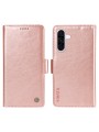 Калъф от еко кожа тип портмоне за Samsung Galaxy A56 - розов