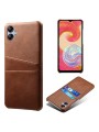 Предпазен гръб за Samsung Galaxy F04 - кафяв