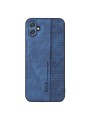 Противоплъзгащ се тънък гръб от еко кожа за Samsung Galaxy M04 - син