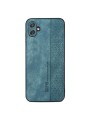 Противоплъзгащ се тънък гръб от еко кожа за Samsung Galaxy M04 - зелен