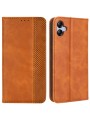 Калъф от еко кожа с ретро текстура тип портмоне за Samsung Galaxy M04 - кафяв