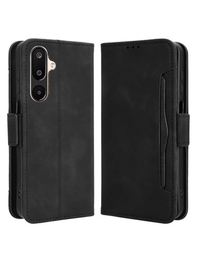 Калъф от еко кожа тип портмоне за Samsung Galaxy M16 - черен Калъф от еко кожа тип портмоне за Samsung Galaxy M16 - черен