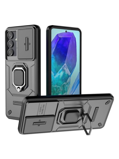 Удароустойчив предпазен гръб за Samsung Galaxy M55 - черен Удароустойчив предпазен гръб за Samsung Galaxy M55 - черен