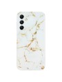Предпазен гръб с мраморни шарки за Samsung Galaxy S23 FE - бял