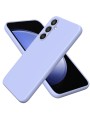 Предпазен удароустойчив силиконов гръб с каишка за Samsung Galaxy S23 FE - лилав