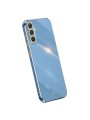 Предпазен удароустойчив гръб с галванизирана рамка за Samsung Galaxy S23 FE - син