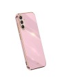 Предпазен удароустойчив гръб с галванизирана рамка за Samsung Galaxy S23 FE - лилав