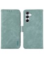 Калъф от еко кожа тип портмоне с RFID блокиране за Samsung Galaxy S23 FE - син