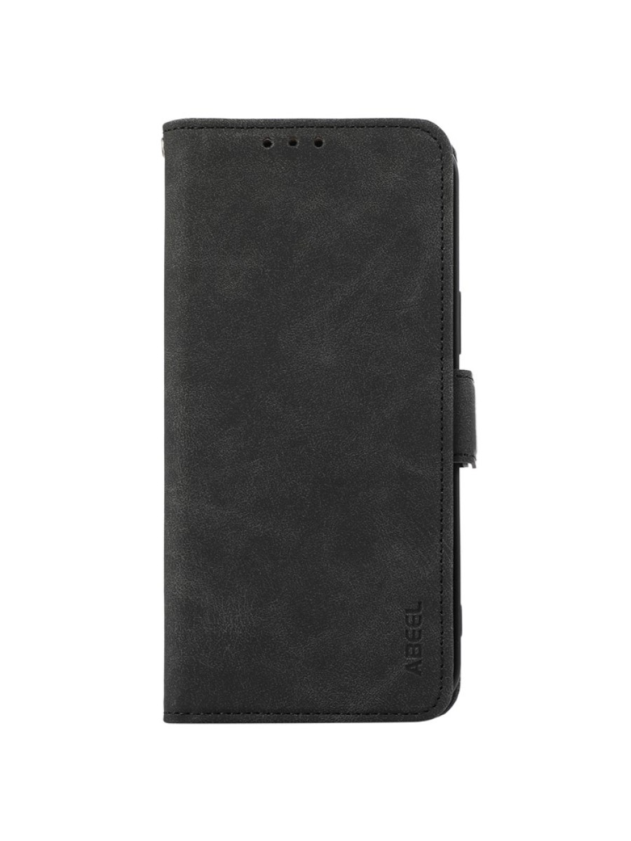Калъф от еко кожа тип портмоне с RFID блокиране за Samsung Galaxy S23 FE - черен