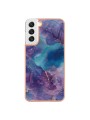 Предпазен удароустойчив гръб с мраморни шарки за Samsung Galaxy S23 - лилав
