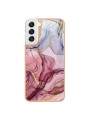 Предпазен удароустойчив гръб с мраморни шарки за Samsung Galaxy S23 - розов