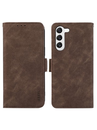 Калъф от еко кожа тип портмоне с RFID блокиране за Samsung Galaxy S23 - кафяв Калъф от еко кожа тип портмоне с RFID блокиране за Samsung Galaxy S23 - кафяв
