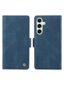 Калъф от еко кожа тип портмоне за Samsung Galaxy S24 FE - син