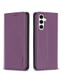 Калъф от еко кожа тип портмоне за Samsung Galaxy S24 FE - лилав