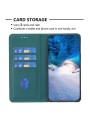 Калъф от еко кожа тип портмоне за Samsung Galaxy S24 FE - зелен