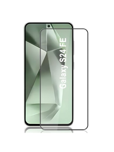 Протектор за екран от закалено стъкло с черна рамка за Samsung Galaxy S24 FE Протектор за екран от закалено стъкло с черна рамка за Samsung Galaxy S24 FE