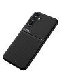 Гръб с покритие от еко кожа за Samsung Galaxy S24+ - черен