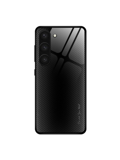 Предпазен гръб от закалено стъкло за Samsung Galaxy S24+ - черен