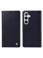 Калъф от еко кожа тип портмоне за Samsung Galaxy S24+ - син