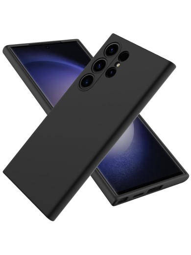 Предпазен удароустойчив силиконов гръб с каишка за Samsung Galaxy S24 Ultra - черен Предпазен удароустойчив силиконов гръб с каишка за Samsung Galaxy S24 Ultra - черен