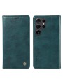Калъф от еко кожа тип портмоне за Samsung Galaxy S24 Ultra - син