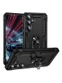 Удароустойчив предпазен гръб за Samsung Galaxy S25 FE - черен