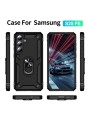 Удароустойчив предпазен гръб за Samsung Galaxy S25 FE - черен