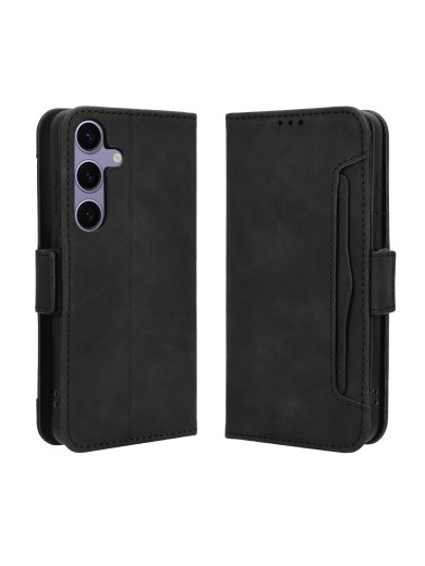 Калъф от еко кожа тип портмоне за Samsung Galaxy S25 FE - черен Калъф от еко кожа тип портмоне за Samsung Galaxy S25 FE - черен