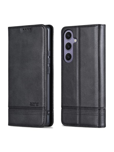 Калъф от еко кожа тип портмоне за Samsung Galaxy S25 FE - черен Калъф от еко кожа тип портмоне за Samsung Galaxy S25 FE - черен