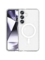 Удароустойчив блестящ предпазен гръб съвместим с Magsafe за Samsung Galaxy S25