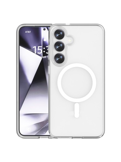 Удароустойчив предпазен гръб съвместим с Magsafe за Samsung Galaxy S25+ - прозрачен Удароустойчив предпазен гръб съвместим с Magsafe за Samsung Galaxy S25+ - прозрачен