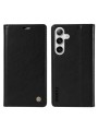 Калъф от еко кожа тип портмоне за Samsung Galaxy S25+ - черен