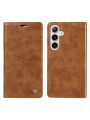Калъф от еко кожа тип портмоне за Samsung Galaxy S25+ - кафяв