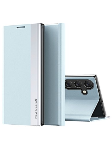 Калъф от еко кожа за Samsung Galaxy S25 - син