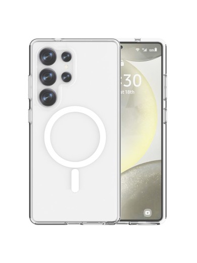 Удароустойчив предпазен гръб съвместим с Magsafe за Samsung Galaxy S25 Ultra - прозрачен Удароустойчив предпазен гръб съвместим с Magsafe за Samsung Galaxy S25 Ultra - прозрачен