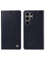Калъф от еко кожа тип портмоне за Samsung Galaxy S25 Ultra - син