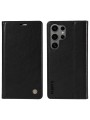 Калъф от еко кожа тип портмоне за Samsung Galaxy S25 Ultra - черен