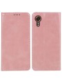 Калъф от еко кожа тип портмоне за Samsung Galaxy Xcover7 - розов