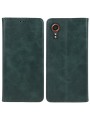 Калъф от еко кожа тип портмоне за Samsung Galaxy Xcover7 - зелен